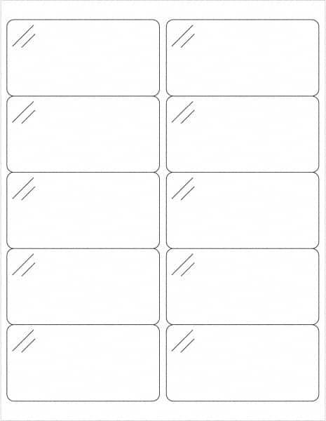 Tape Logic - 4" Long, Clear Polyester Laser Label - For Laser Printers - Exact Tooling
