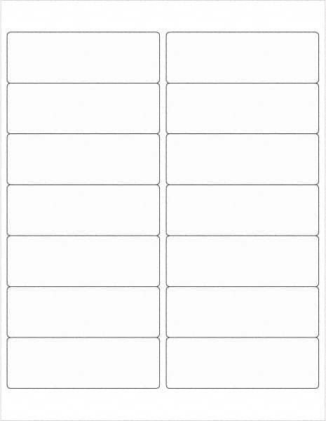 Tape Logic - 4" Long, Clear Paper Laser Label - For Laser Printers - Exact Tooling