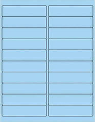 Tape Logic - 4" Long, Pastel Blue Paper Laser Label - For Laser Printers - Exact Tooling