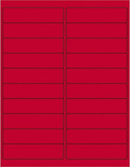 Tape Logic - 4" Long, Fluorescent Red Paper Laser Label - For Laser Printers - Exact Tooling