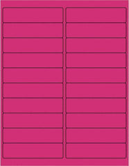 Tape Logic - 4" Long, Fluorescent Pink Paper Laser Label - For Laser Printers - Exact Tooling