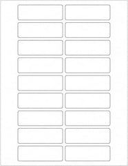 Tape Logic - 3" Long, White Paper Laser Label - For Laser Printers - Exact Tooling
