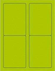 Tape Logic - 5" Long, Fluorescent Green Paper Laser Label - For Laser Printers - Exact Tooling