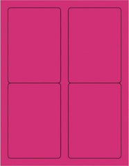 Tape Logic - 5" Long, Fluorescent Pink Paper Laser Label - For Laser Printers - Exact Tooling