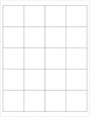 Tape Logic - 2" Long, White Polyester Laser Label - For Laser Printers - Exact Tooling