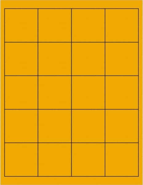 Tape Logic - 2" Long, Fluorescent Orange Paper Laser Label - For Laser Printers - Exact Tooling