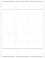 Tape Logic - 2-1/2" Long, White Paper Laser Label - For Laser Printers - Exact Tooling