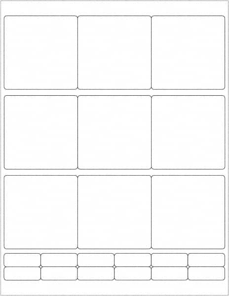 Tape Logic - 2-3/4" Long, Gloss White Paper Laser Label - For Laser Printers - Exact Tooling