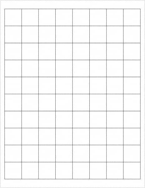 Tape Logic - 1" Long, White Paper Laser Label - For Laser Printers - Exact Tooling