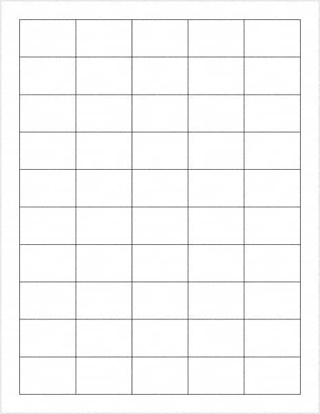 Tape Logic - 1-1/2" Long, White Paper Laser Label - For Laser Printers - Exact Tooling