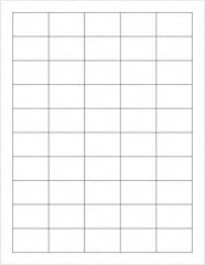 Tape Logic - 1-1/2" Long, White Paper Laser Label - For Laser Printers - Exact Tooling