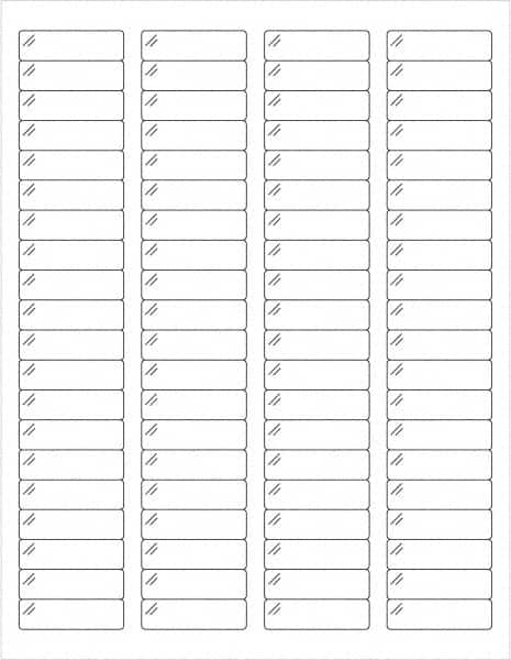 Tape Logic - 1-3/4" Long, Clear Polyester Laser Label - For Laser Printers - Exact Tooling