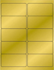 Tape Logic - 4" Long, Gold Paper Laser Label - For Laser Printers - Exact Tooling