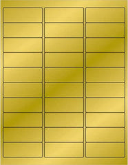 Tape Logic - 2-5/8" Long, Gold Paper Laser Label - For Laser Printers - Exact Tooling