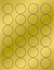 Tape Logic - 1-5/8" Long, Gold Paper Laser Label - For Laser Printers - Exact Tooling