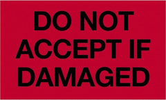 Tape Logic - 5" Long, Fluorescent Red Paper Shipping Label - For Multi-Use - Exact Tooling