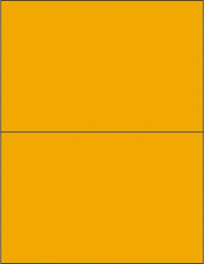 Tape Logic - 8-1/2" Long, Fluorescent Orange Paper Laser Label - For Laser Printers - Exact Tooling