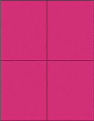 Tape Logic - 5-1/2" Long, Fluorescent Pink Paper Laser Label - For Laser Printers - Exact Tooling