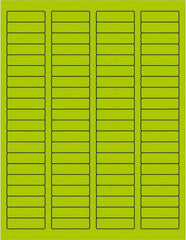 Tape Logic - 1-3/4" Long, Fluorescent Green Paper Laser Label - For Laser Printers - Exact Tooling