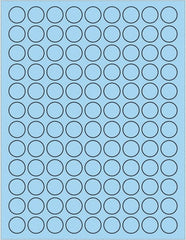 Tape Logic - 3/4" Long, Pastel Blue Paper Laser Label - For Laser Printers - Exact Tooling