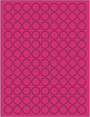 Tape Logic - 3/4" Long, Fluorescent Pink Paper Laser Label - For Laser Printers - Exact Tooling