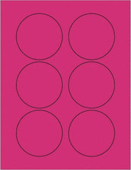 Tape Logic - 3" Long, Fluorescent Pink Paper Laser Label - For Laser Printers - Exact Tooling