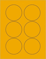 Tape Logic - 3" Long, Fluorescent Orange Paper Laser Label - For Laser Printers - Exact Tooling