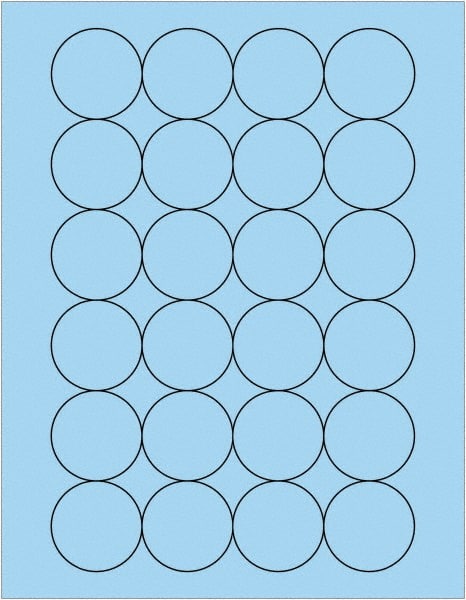 Tape Logic - 1.6" Wide x 1-21/32" Long, Pastel Blue Paper Laser Label - For Laser Printers - Exact Tooling