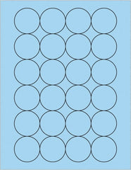 Tape Logic - 1.6" Wide x 1-21/32" Long, Pastel Blue Paper Laser Label - For Laser Printers - Exact Tooling