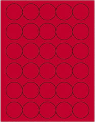 Tape Logic - 1-1/2" Long, Fluorescent Red Paper Laser Label - For Laser Printers - Exact Tooling