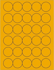 Tape Logic - 1-1/2" Long, Fluorescent Orange Paper Laser Label - For Laser Printers - Exact Tooling