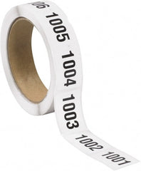 Tape Logic - 1-1/2" Long, Black/White Paper Inventory Labels - For Multi-Use - Exact Tooling
