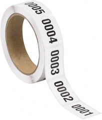 Tape Logic - 1-1/2" Long, Black/White Paper Inventory Labels - For Multi-Use - Exact Tooling
