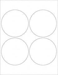 Tape Logic - 4" Long, White Paper Laser Label - For Laser Printers - Exact Tooling