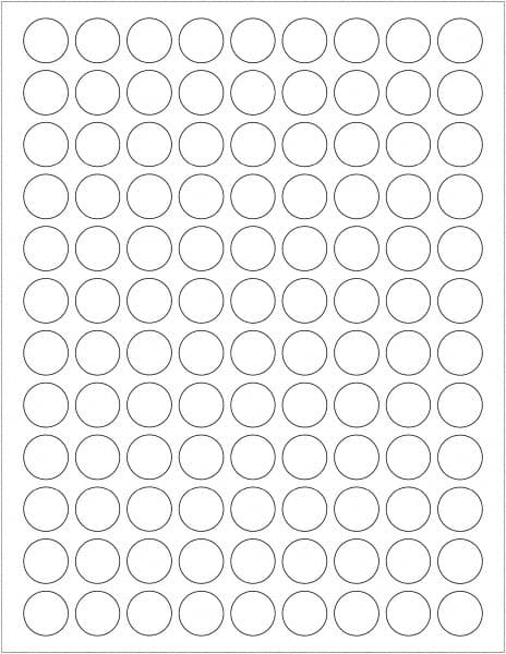 Tape Logic - 3/4" Long, White Paper Laser Label - For Laser Printers - Exact Tooling