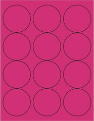 Tape Logic - 2-1/2" Long, Fluorescent Pink Paper Laser Label - For Laser Printers - Exact Tooling