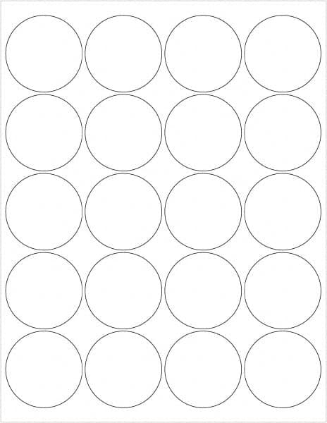 Tape Logic - 2" Long, Gloss White Paper Laser Label - For Laser Printers - Exact Tooling