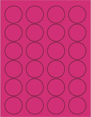 Tape Logic - 1-5/8" Long, Fluorescent Pink Paper Laser Label - For Laser Printers - Exact Tooling