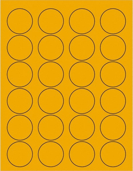 Tape Logic - 1-5/8" Long, Fluorescent Orange Paper Laser Label - For Laser Printers - Exact Tooling