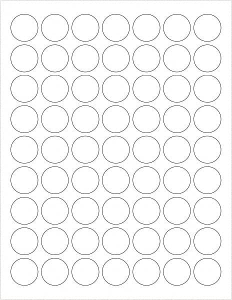 Tape Logic - 1" Long, Gloss White Paper Laser Label - For Laser Printers - Exact Tooling