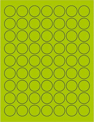 Tape Logic - 1" Long, Fluorescent Green Paper Laser Label - For Laser Printers - Exact Tooling