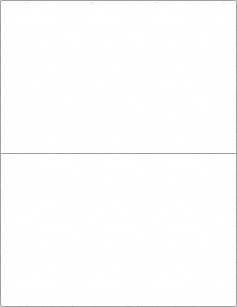 Tape Logic - 8-1/2" Long, Gloss White Paper Laser Label - For Laser Printers - Exact Tooling