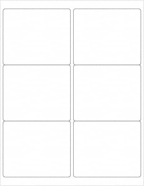 Tape Logic - 4" Long, Gloss White Paper Laser Label - For Laser Printers - Exact Tooling