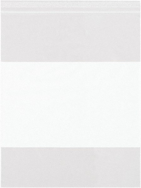 Value Collection - 13 x 15", 2 mil White Block Reclosable Polybags - Clear - Exact Tooling