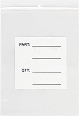 Value Collection - 3 x 4", 4 mil Parts Bag with Hang Holes - Clear - Exact Tooling