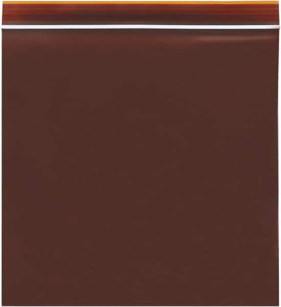 Value Collection - 5 x 8", 3 mil Minigrip Reclosable Lab Guard UV Protection Bags - Amber - Exact Tooling