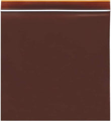 Value Collection - 8 x 8", 3 mil Minigrip Reclosable Lab Guard UV Protection Bags - Amber - Exact Tooling