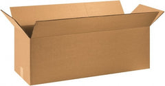 Made in USA - 12" Wide x 36" Long x 12" High Rectangle Heavy Duty Corrugated Box - 2 Walls, Kraft (Color), 100 Lb Capacity - Exact Tooling