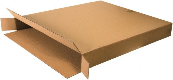 Made in USA - 8" Wide x 40" Long x 50" High Rectangle Corrugated Shipping Box - 1 Wall, Kraft (Color), 95 Lb Capacity - Exact Tooling