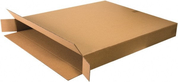 Made in USA - 5" Wide x 36" Long x 42" High Rectangle Corrugated Shipping Box - 1 Wall, Kraft (Color), 95 Lb Capacity - Exact Tooling